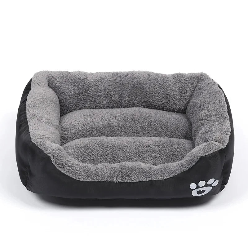 Soft Square Dog & Cat Bed — Washable Elastic Pet Sofa Cushion
