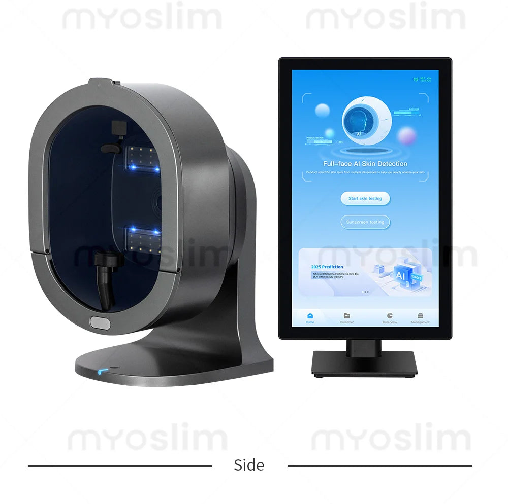 21.5 Inch 3D Facial Skin Analyzer Machine AI 8 Light Spectrum Skin Care Scanner for Business Hair Analysis Beauty Care