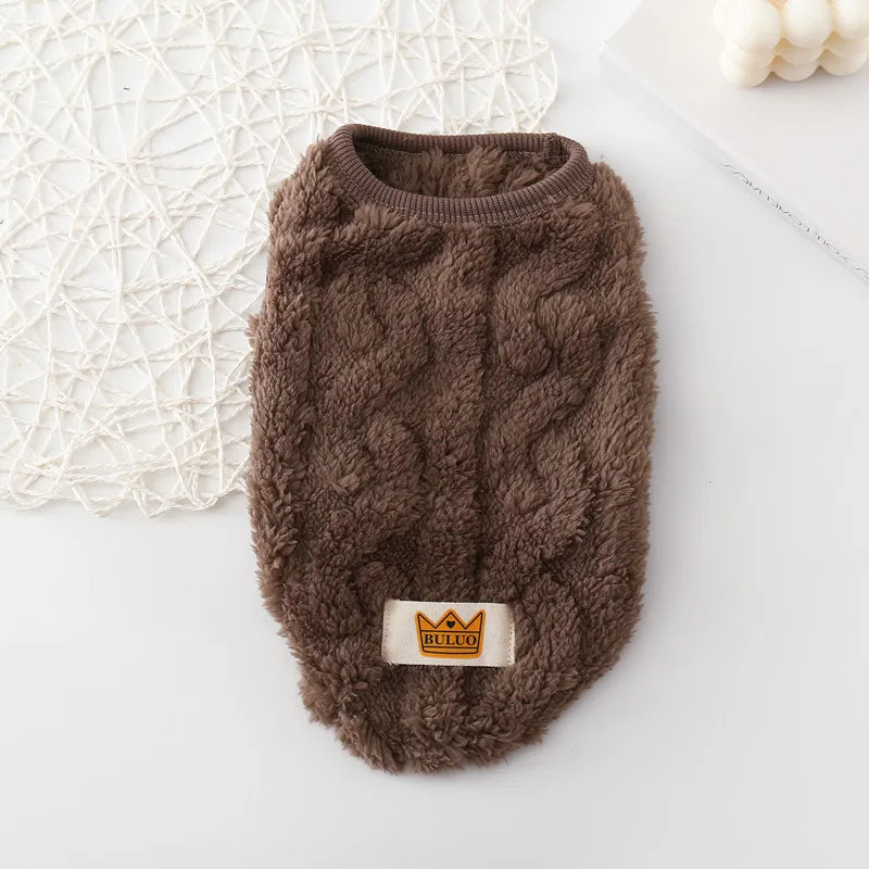 Knit Sleeve Cat and Dog Hoodie - Warm Fleece Sweater for Small Dogs - photo 11