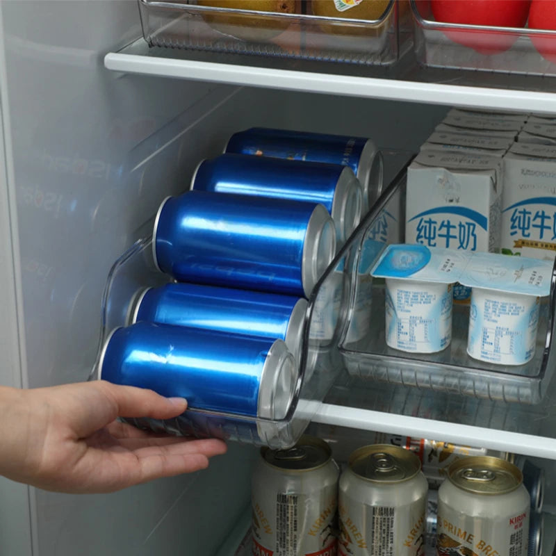 Fridge Soda Can Dispenser - Stackable Refrigerator Storage Bin - photo 3