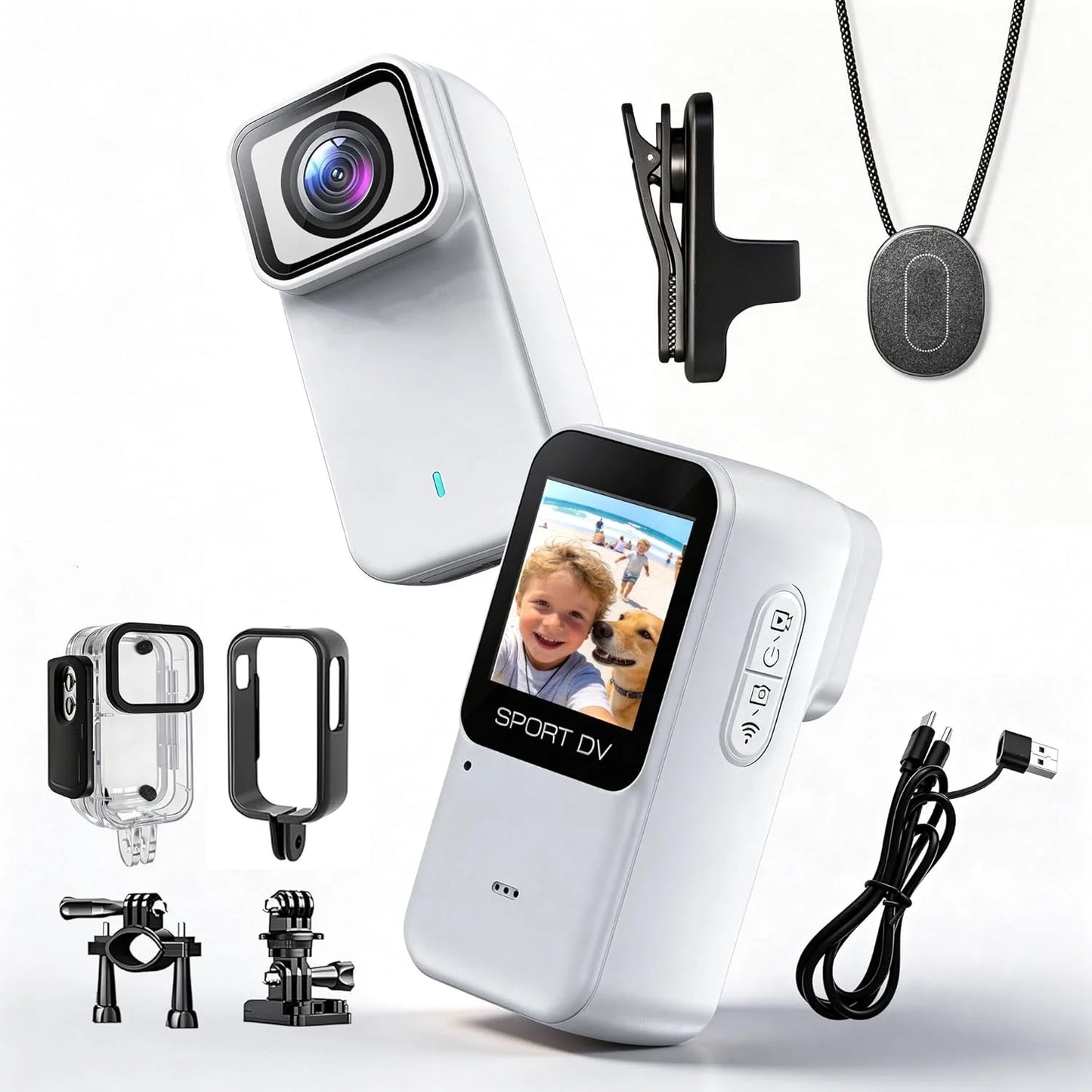 M21 4K Mini Body Camera — Magnetic Waterproof WiFi Thumb Cam