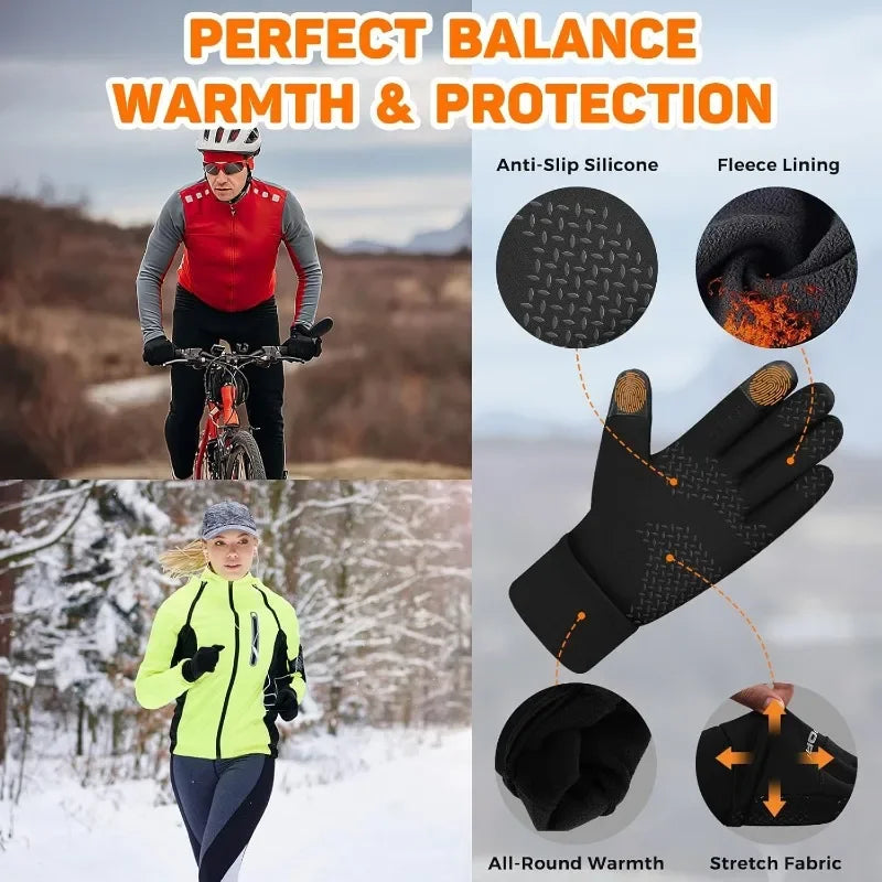 Non-Slip Touchscreen Winter Gloves, Unisex