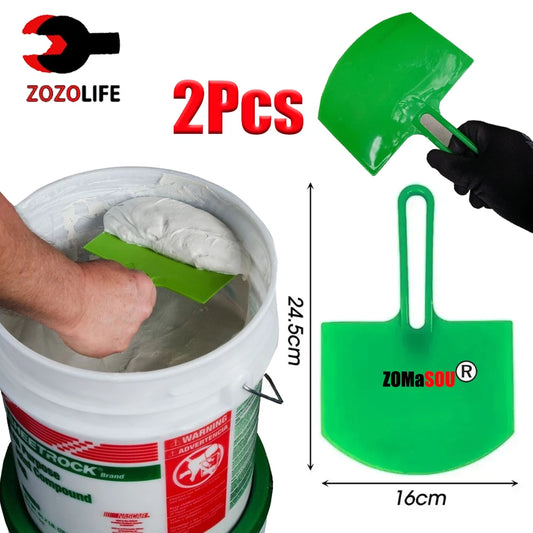 Flexible Plastic Putty Knife and Filler Scraper - 1 or 2 Pack