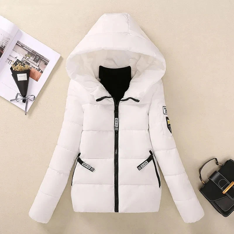 Women's Short Hooded Puffer Coat - Warm Casual Winter Jacket - photo 2