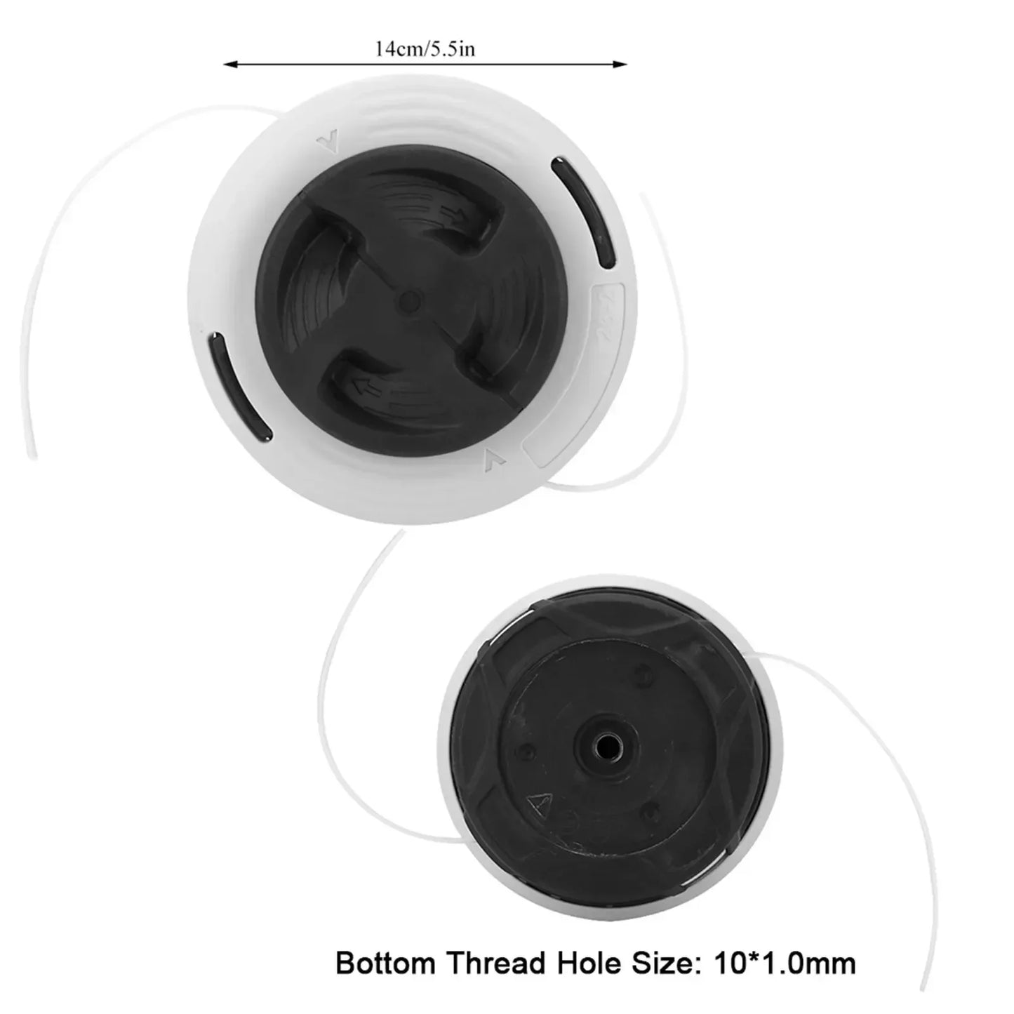 AutoCut C26-2 M10x1 Replacement Trimmer Head for Stihl FS55 FS90 FS130 FS250 and More Grass Brush Cutter Accessories