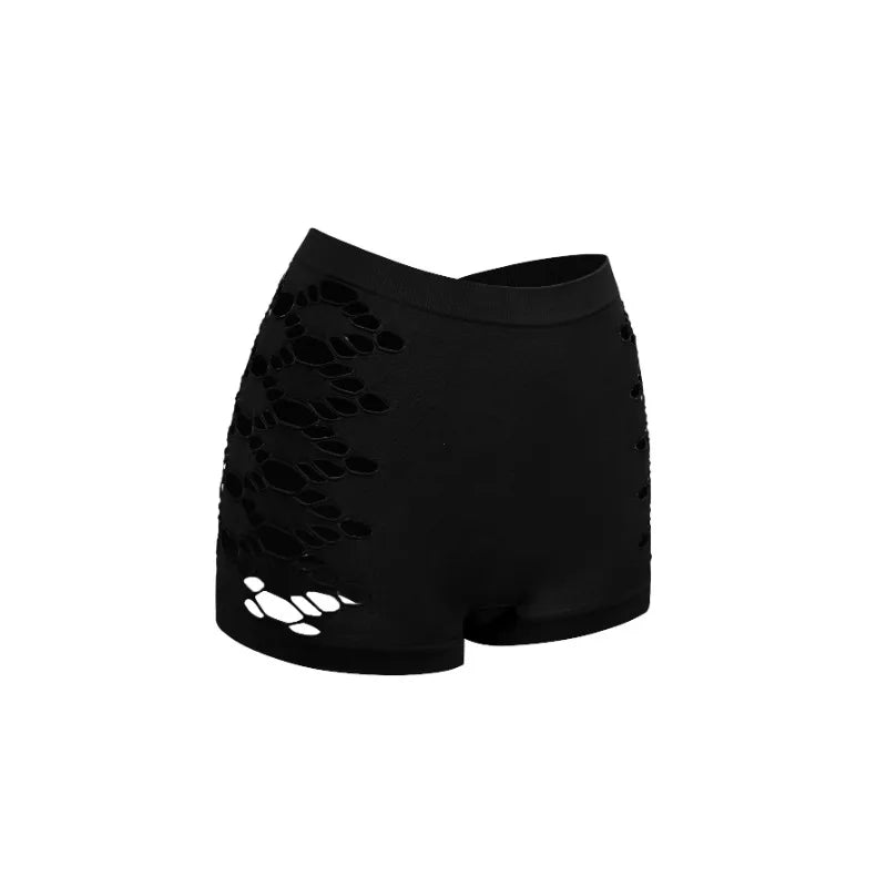 1PCS Hollow out Sexy Women's Hipster Boyshort Boxer Briefs Comfortable Sports Safety Underwear for Ladies