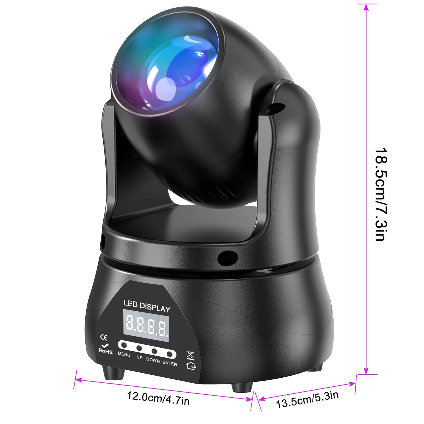 U'King 1/2Pcs 40W Beam Moving Head Light RGBW Disco DJ Lights DMX Stage Light For Wedding Party Concert Nightclub Dance Hall KTV