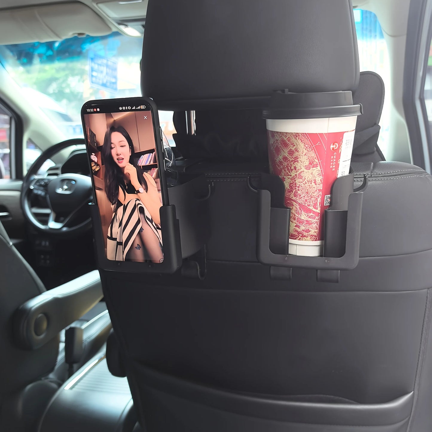 2pcs Multi-functional Car Seat Back Storage Rack - Cup/Phone Holder & Hook Fits Most Models Car Organizer | 24-hour Shipping
