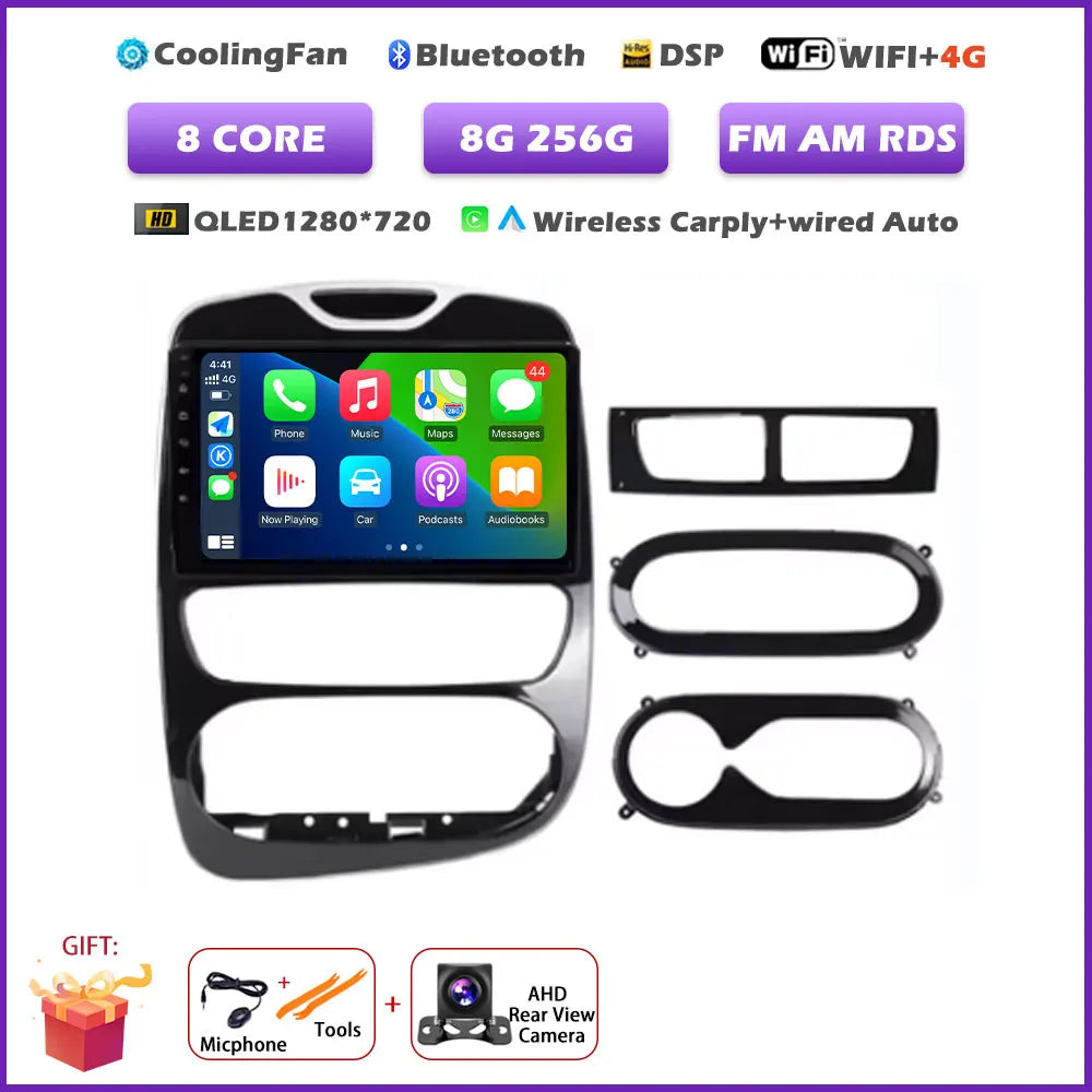 For Renault Clio 4 2012-2016 Carplay Car Radio Multimedia Video Player Android 16 Auto WIFI GPS Navigation DSP stereo BT tools
