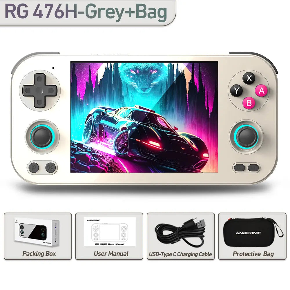 ANBERNIC RG 476H Retro Game Console 4.7-inch LTPS In-Cell display Android 13 Unisoc T820 Processor Video Games RG476H Streaming