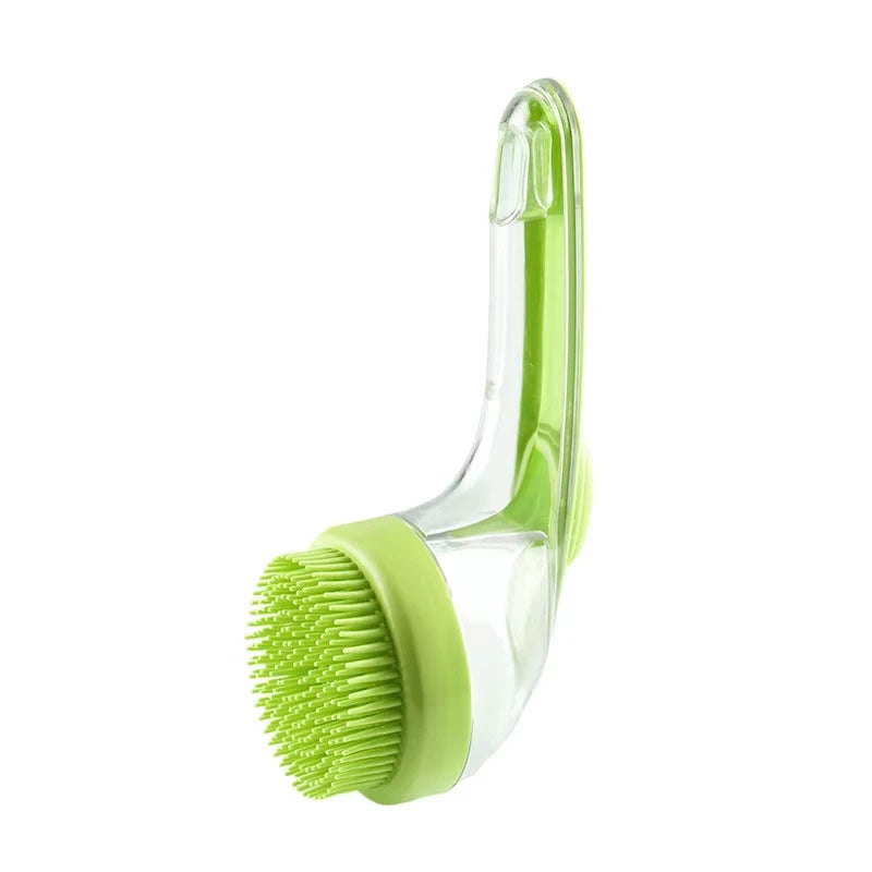 Long-Handle Pet Bath Brush - Soft Silicone Grooming Comb – photo 8