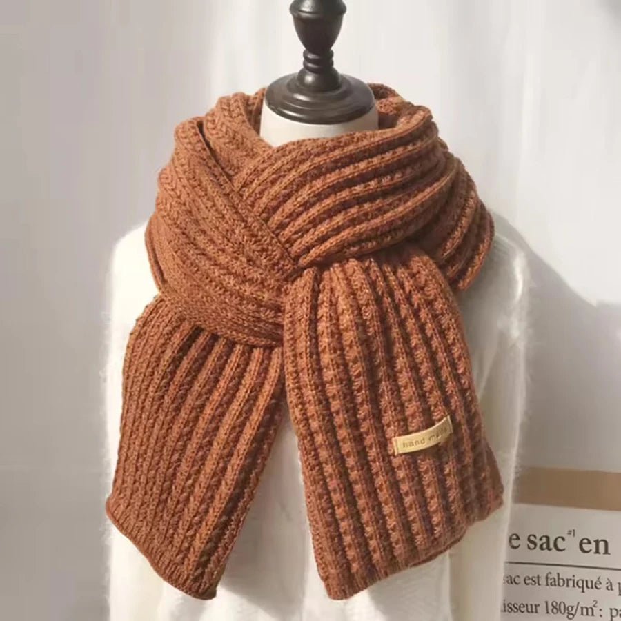 Unisex Chunky Cable Knit Scarf - Long Warm Winter Scarf - photo 11