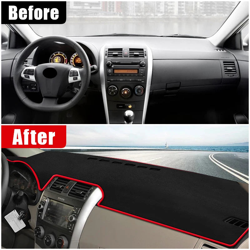 For Toyota Corolla E140 E150 2006 2007 2008 2009 2010 2011 2012 2013 Car Dashboard Cover Mat Avoid Light Pad Anti-UV Case Carpet