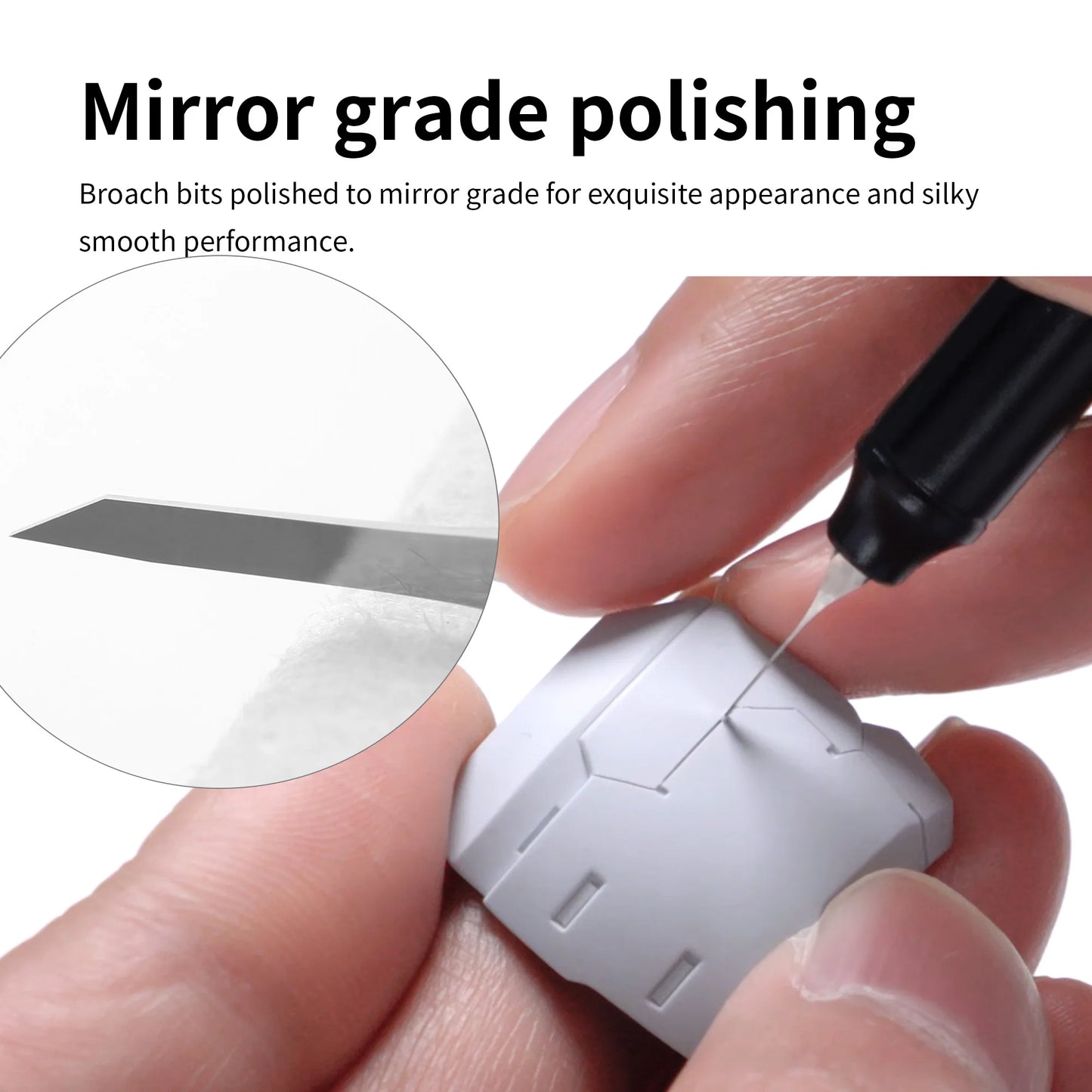 DSPIAE Straight Edge Broach Step Scraper Kit Precise Scribing Tool for Gunpla Model Building Hobby DIY Modeling Craft Accessory