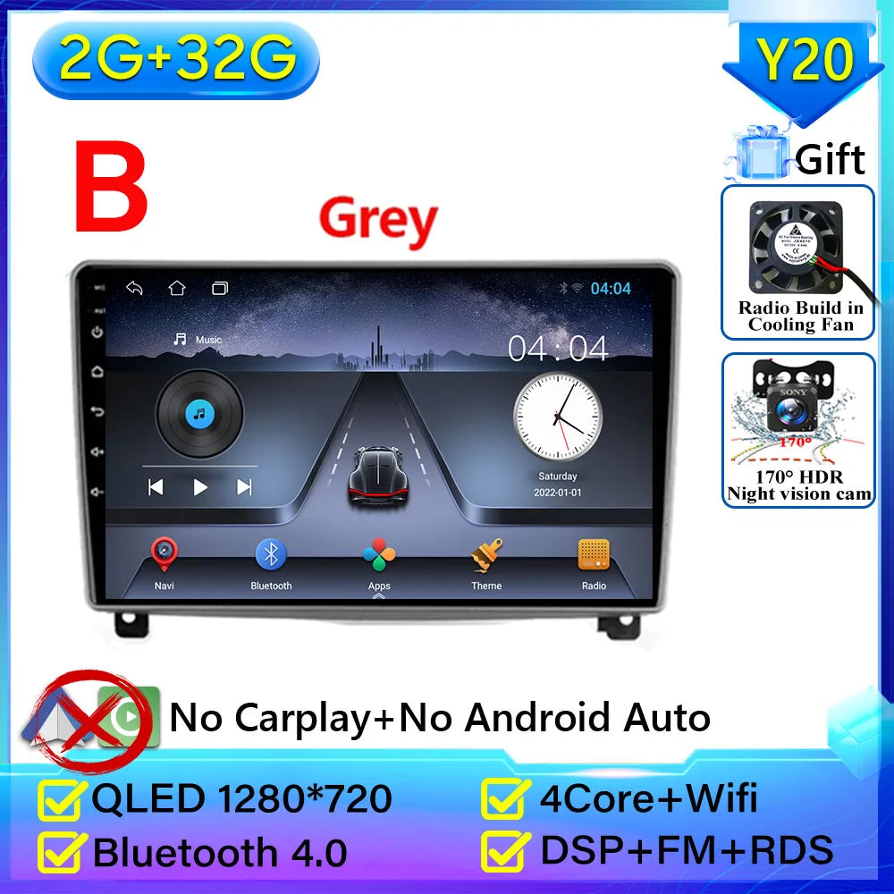9" Android Car Stereo for Peugeot 407 (2004–2011) — CarPlay, Android Auto, GPS, 2K Display, 4G