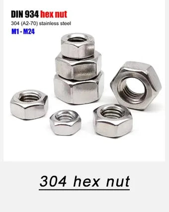 Stainless steel hex wafer head bolts, M2 to M8 — view 10 of 15