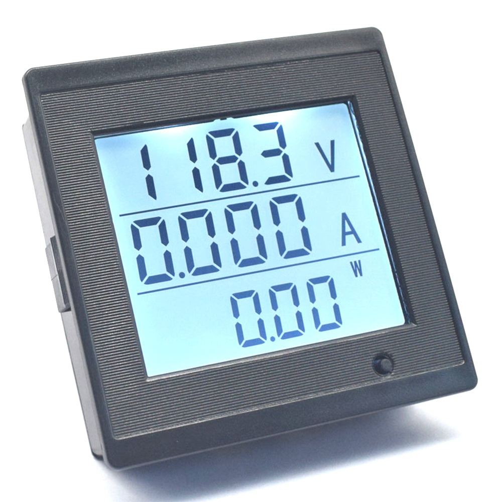 DC 6-200V 20A Voltage Current Meter LCD Digital Display Power Consumption Impedance Multi-Function Meter Tester Tools With Alarm