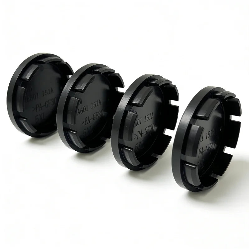 4 x 56mm/52mm Black or Chrome Silver Base Blank Hub Caps Car Wheel Center No Logo Dustproo Cover Universal Auto Tire Accessories