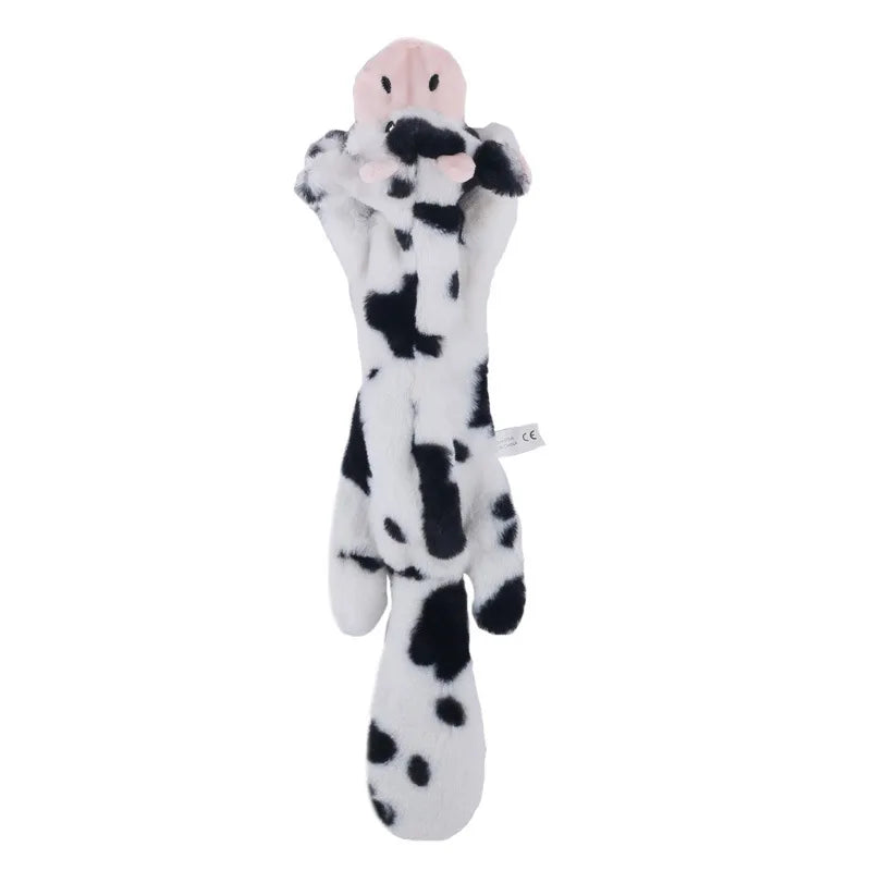 Plush Animal Squeaky Dog Toys - Tiger, Penguin, Fox & More - photo 12