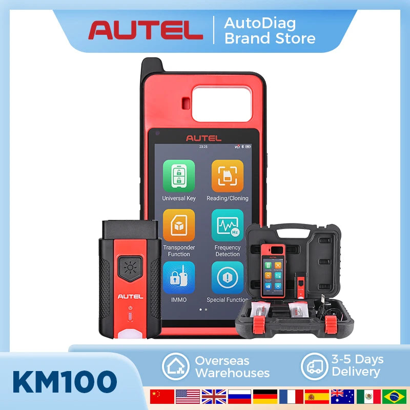 AUTEL KM100E Key Programmer KM100E 60S Universal Key Generator Immobilizer KM100 Key Programming Tool Lifetime Free Update