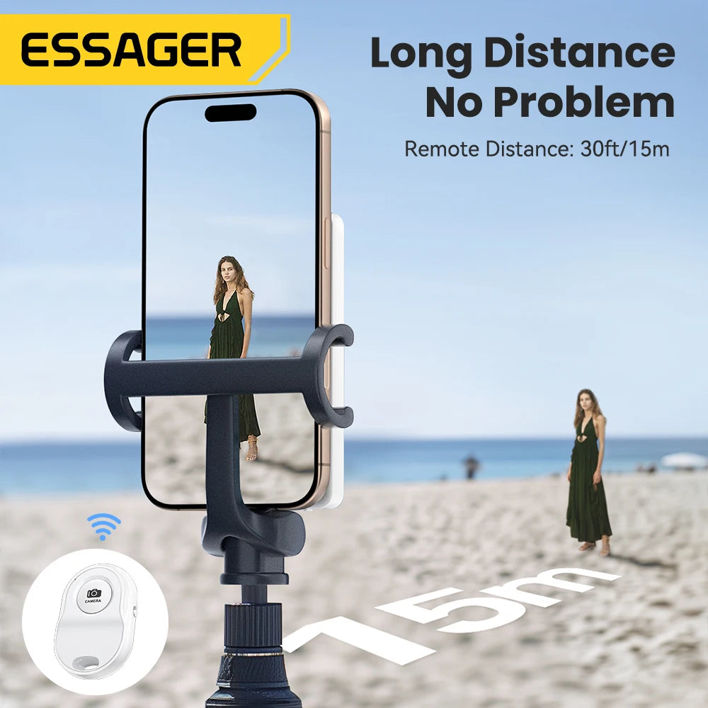 ESSAGER Magnetic Phone Selfie Monitor Screen for Smartphone Rear Camera Selfie Vlog Live Stream for iPhone Android phone