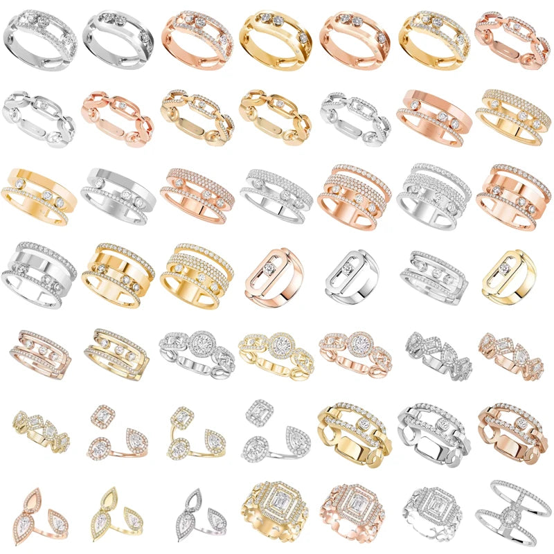 925 silver elegant ring - high-quality women's wedding party gift - DIY shining accessory