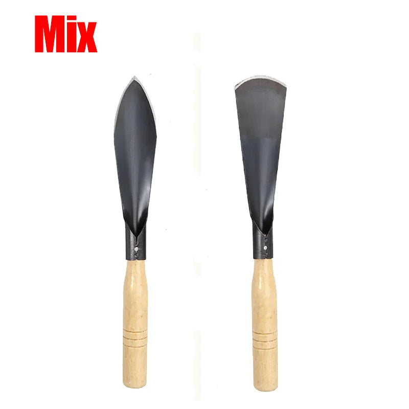 MMAlto Metal Garden Hand Shovel & Trowel Set – Flat & Sharp Head | Stainless Steel | Digging, Planting, Transplanting & Weeding Tool | 32cm