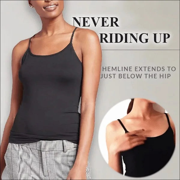 Women's Cami Bra Tank Top – Built-In Padded Bra Camisole | Wireless, Breathable & Seamless | S-6XL