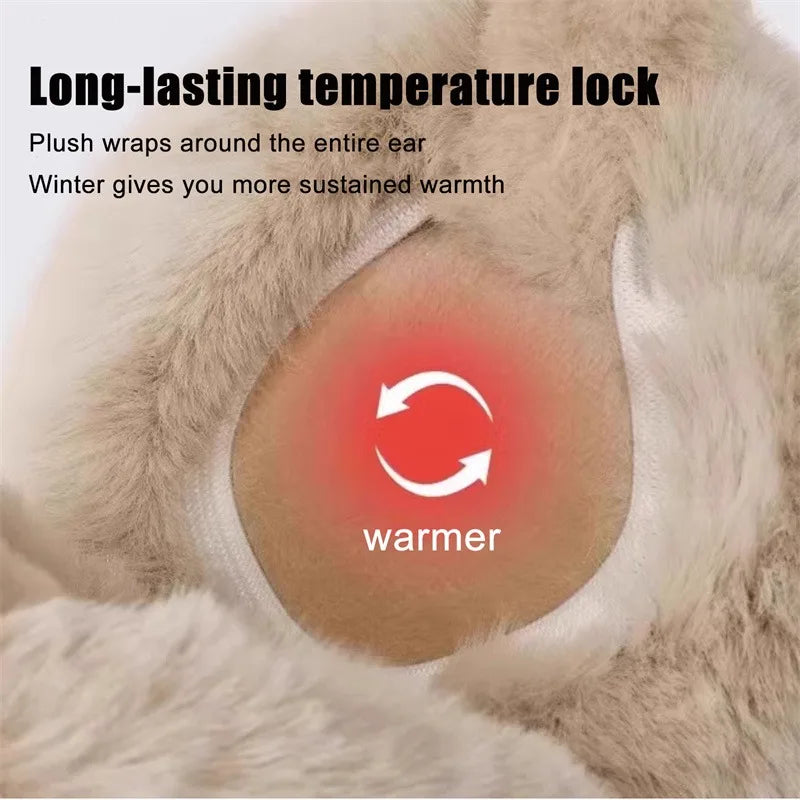 2024 Fashion Autumn Winter Earmuffs Women Men Warm Cute Plush Solid Color Ear Muffs Outdoor Cold Protection Ear-Muffs Ear Cover