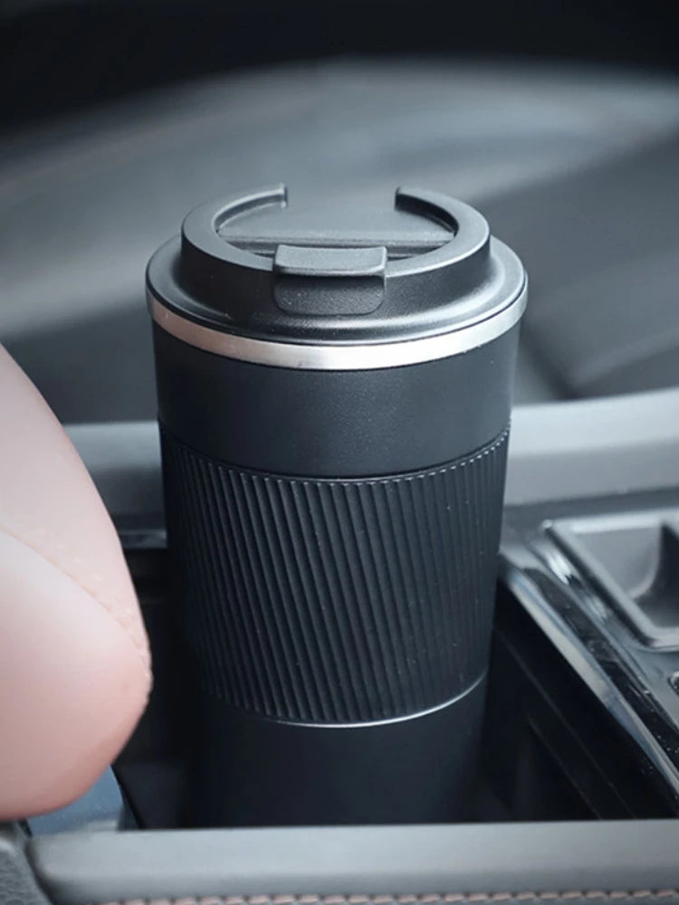 380ml/510ml Double Stainless Steel Coffee Thermos Mug with Non-slip Case Car Vacuum Flask Travel Insulated Bottle