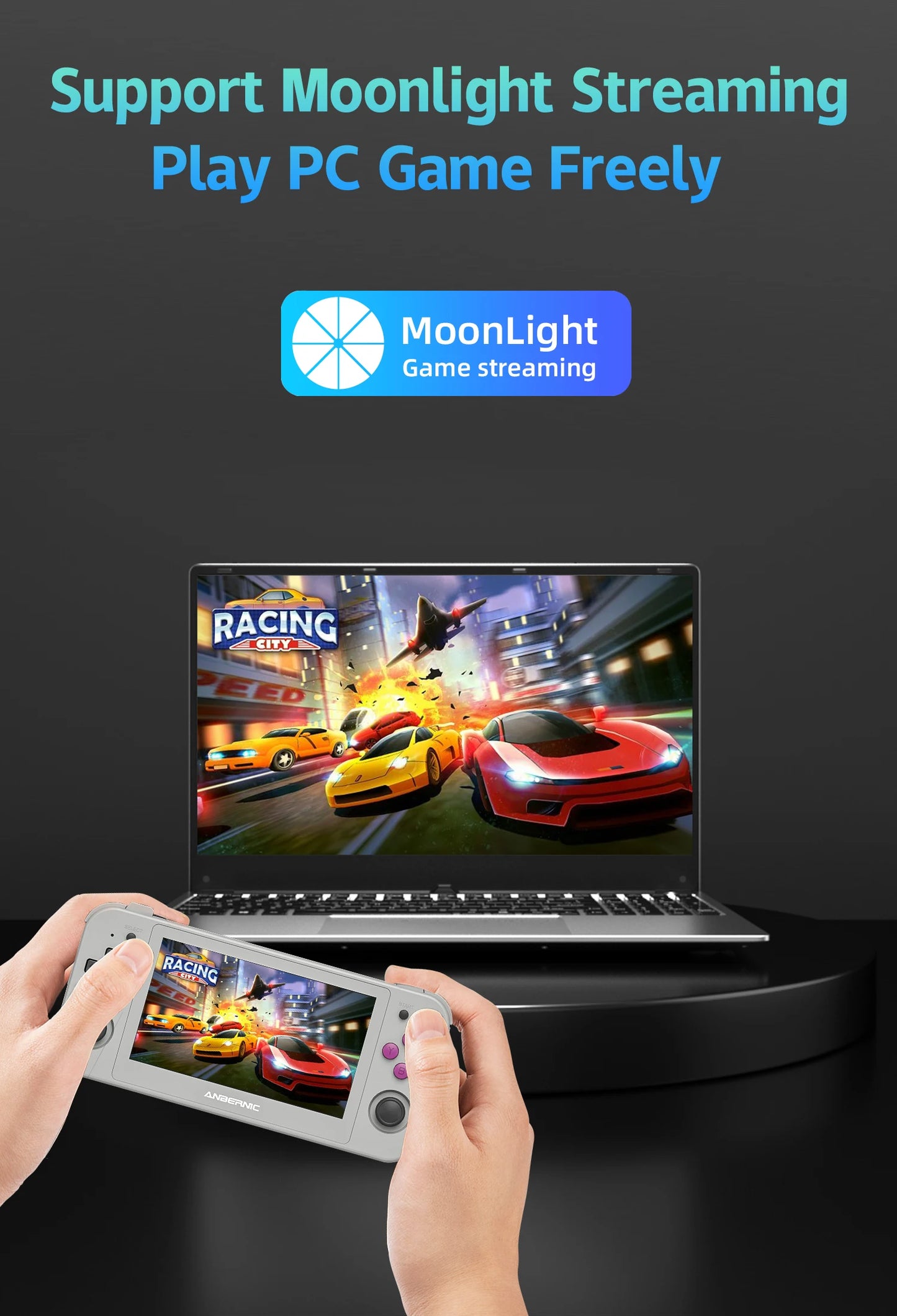 Anbernic RG505 New Handheld Game Console Android 12 System Unisoc Tiger T618 4.95-INCH OLED With Hall Joyctick OTA Update