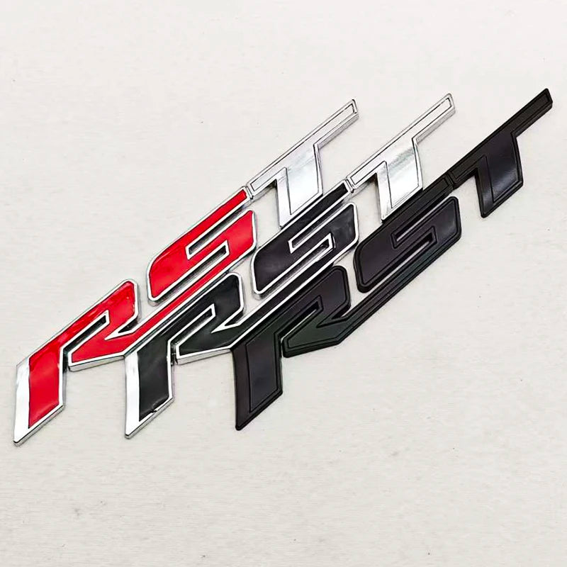 3D Metal Car Sticker Logo RST Emblem Fender Side Rear Trunk Badge For Chevrolet Silverado Tahoe Suburban Traverse Accessories