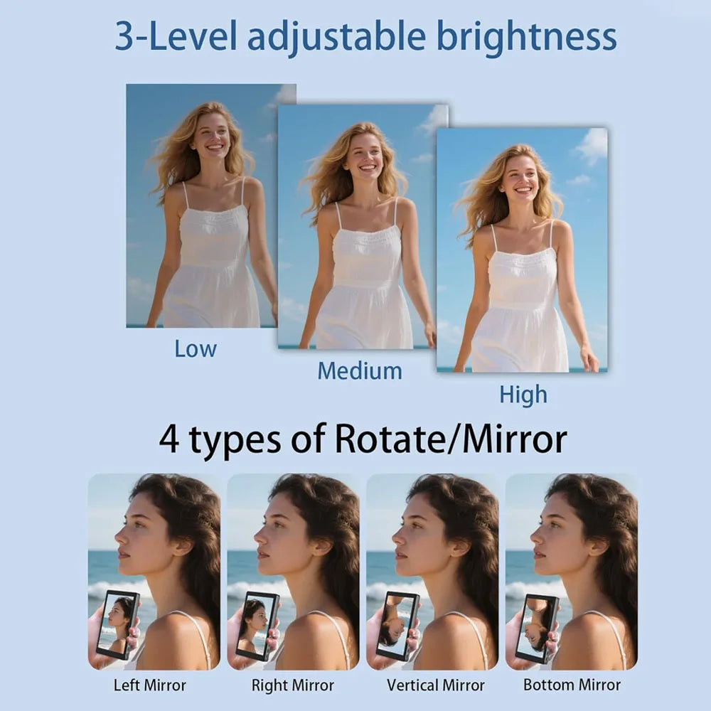 Wireless Magnetic Selfie Screen for iPhone & Android Phones