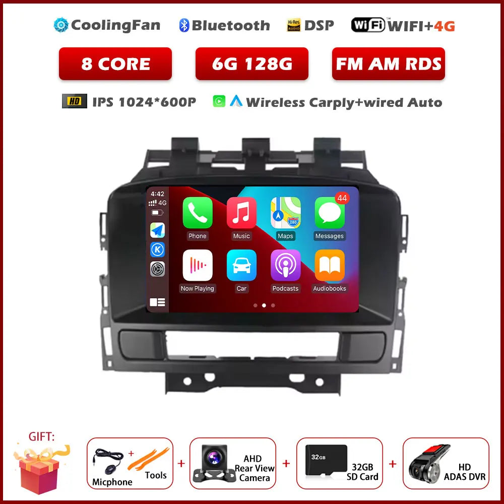 Android Car Stereo for Opel Astra J (2011–2014) & Buick Excelle GT XT — CarPlay, Android Auto, GPS Navigation