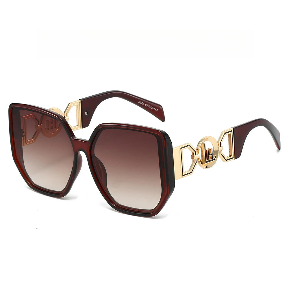 Large Cat Eye Sunglasses for Women — Cut-Out Frame, UV400