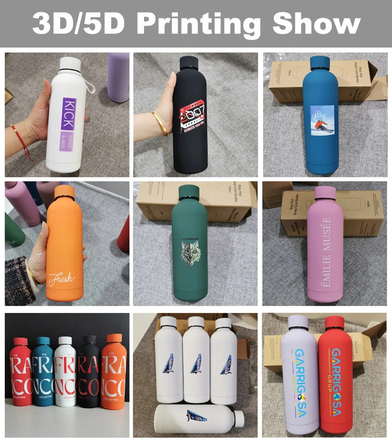 Personalised Thermos Large Vacuum Flask Stainless Steel Portable Thermos Bottle Outdoor Sports Water Bottle Travel Mug 500/750ml