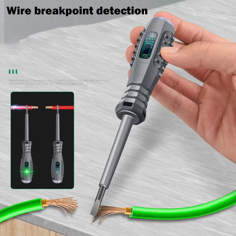 Electric Pen Slotting Phillips Screwdriver Neon Bubble Indication Power Test Tool Insulated Electrical Tools Voltage Tester