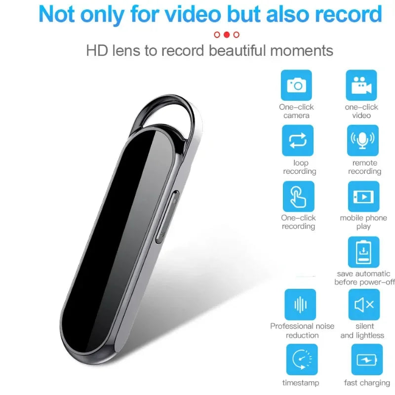 1080P Wearable Video & Voice Recorder — Portable DV Dictaphone