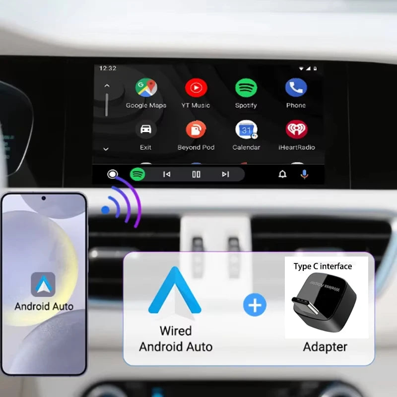 Wireless CarPlay & Android Auto AI Smart Box Adapter