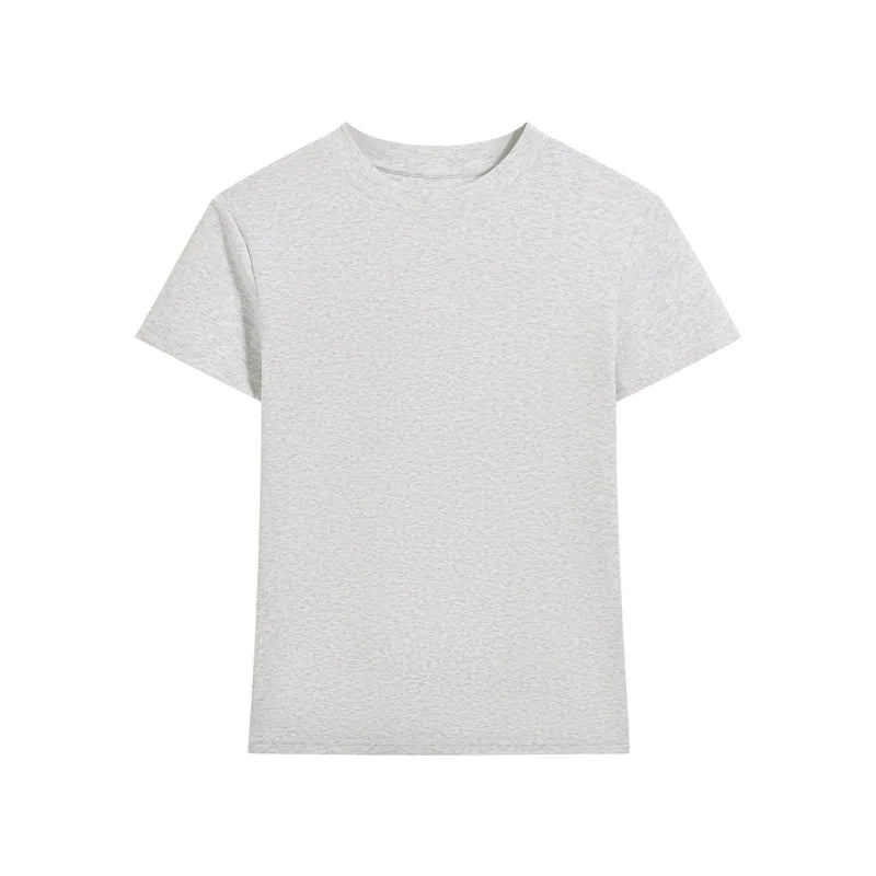 Women's Cotton Loose T-Shirt — Korean Streetwear Short-Sleeve Summer Tee