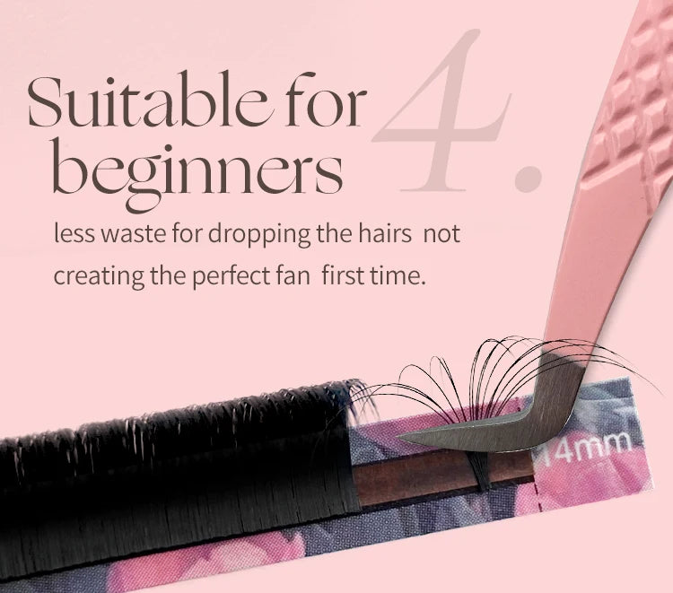 Abonnie Cashmere Easy Fan Lashes Eyelash Extensions Mega Volume Fans All Size Eyelashes Supplies for Eye Beauty