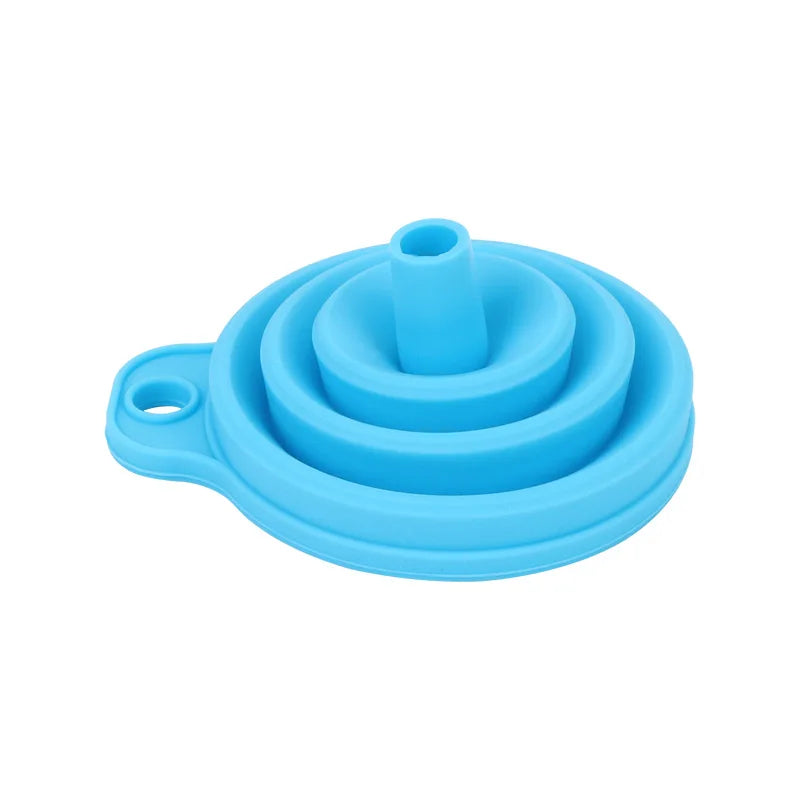 Car Engine Funnel Universal Silicone Liquid Funnel Washer Fluid Change Foldable Portable Auto Engine Oil Petrol Change Funnels