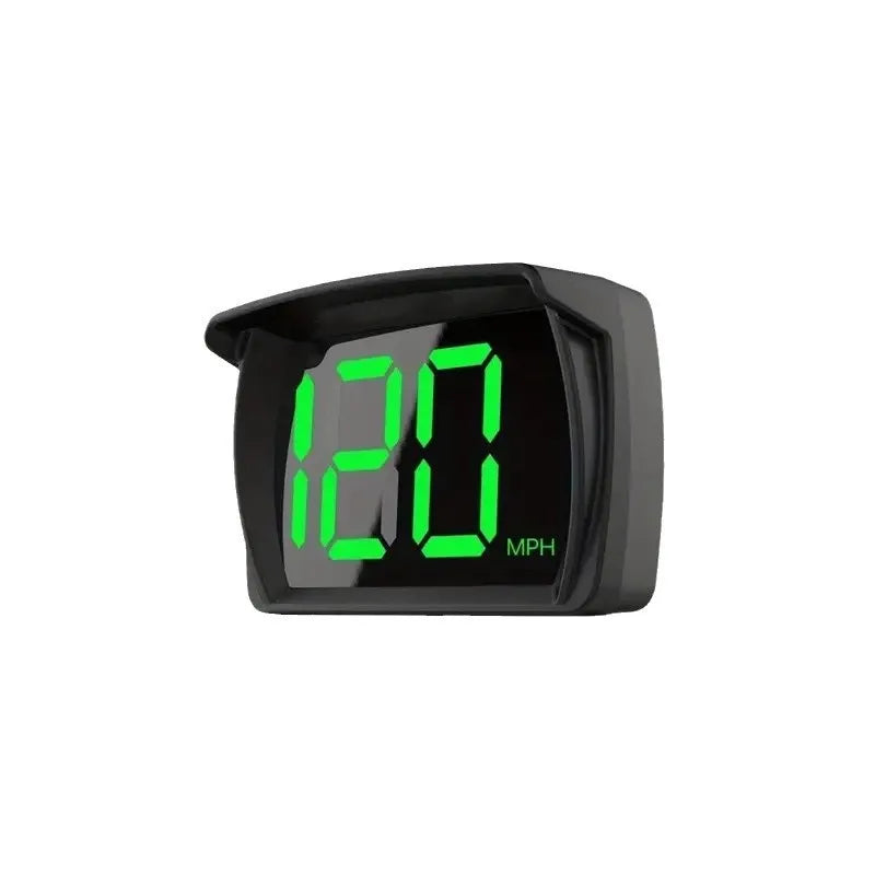 New Universal Car Head Up HUD Display GPS Digital Speedometer Dual Chips KMH MPH Reminder Meter HD LCD Display Plug Play