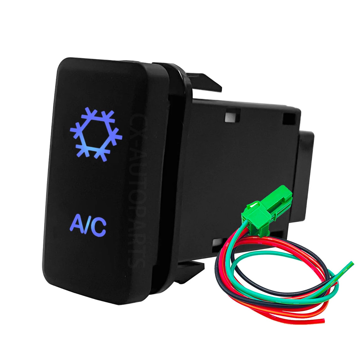 Car Push Switch Blue Led For Toyota Tacoma FJ LandCruiser 4Runner Highlander Hilux Prado LED DRL Light Bar On Off Push Button