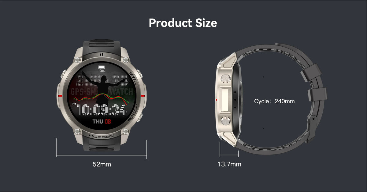 2026 Military Satellite Offline Map GPS Smart Watch Men 1.43''AMOLED Bluetooth Call Compass 5ATM Waterproof 170+Sport Smartwatch