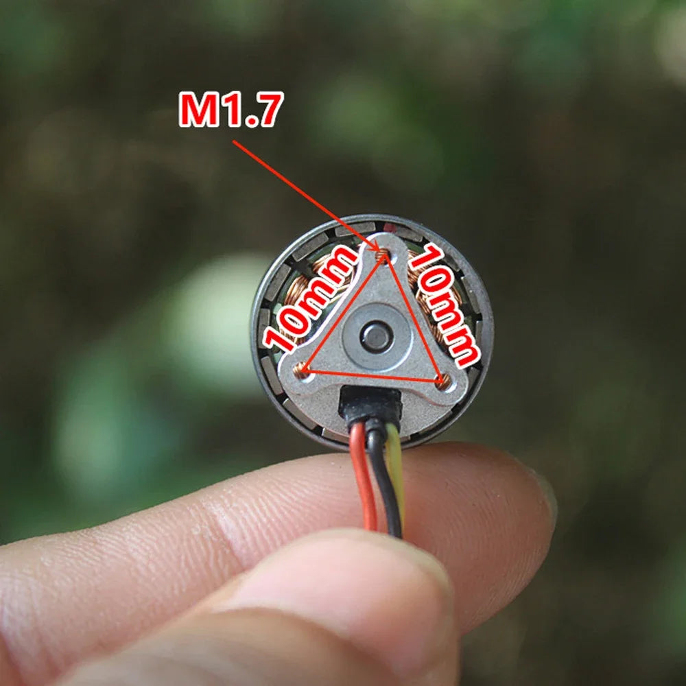 2500KV 18mm 2S-3S Micro 3-phase Brushless Motor High Speed A/B Propeller For RC Drone FPV Quadcopter Drone UAV Aircraft Engine