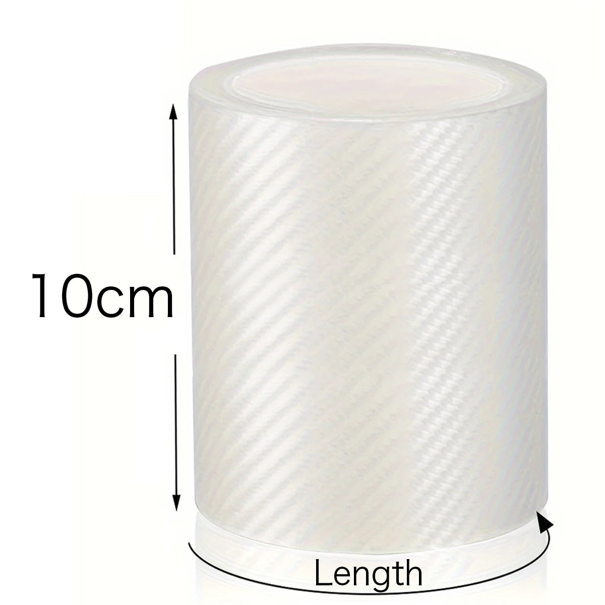 1-10m Nano Carbon Fiber Film Transparent Car Body Vinyl Wrap Black Sticker 3D Auto Foil Cover Decoration Door Mirror Protective