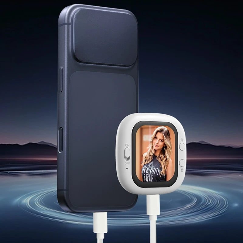 Phone Vlog Selfie Monitor Screen Magnetic Smartphone Rear Camera Selfies Vlogging Live Selfie Screen for iPhone Android