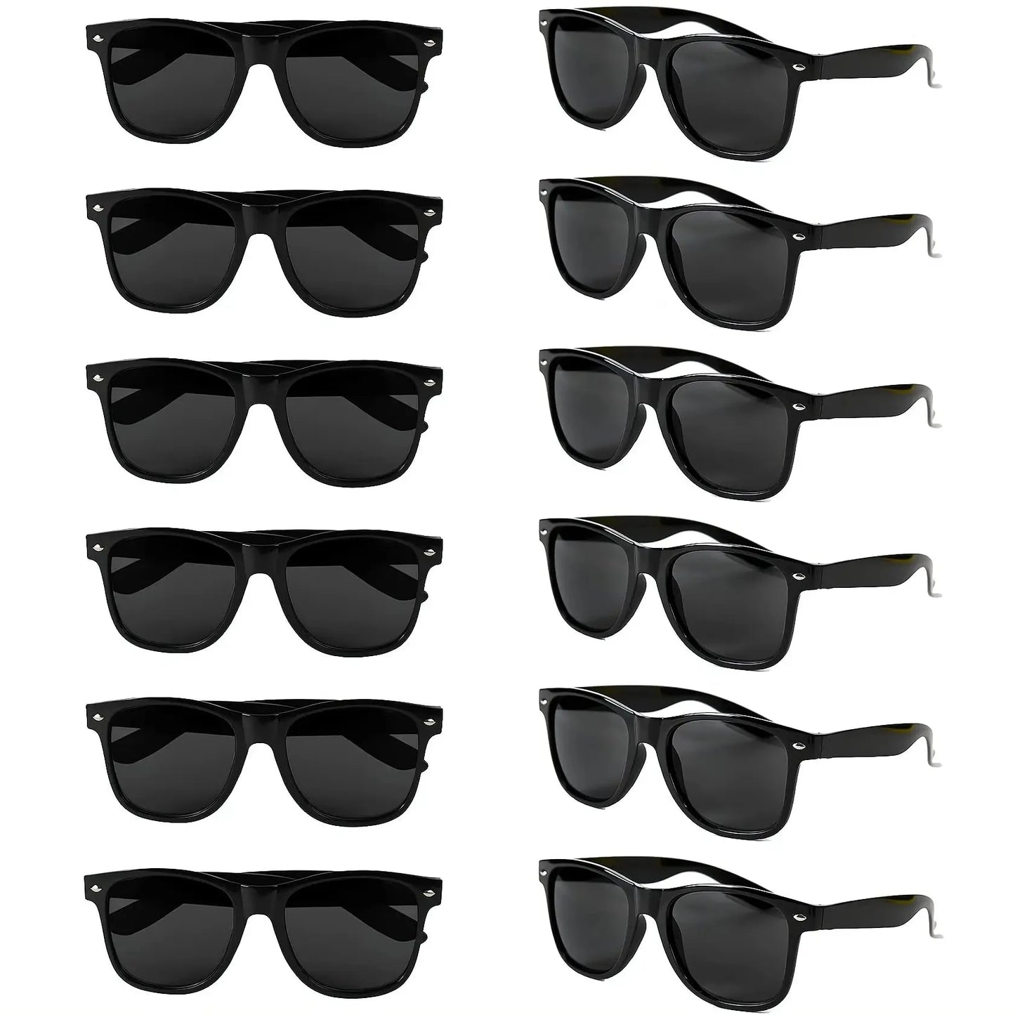 12-60Pcs Wedding Bodas Heart Sunglasses Bachelorette Bachelor Hen Party Glasses Team Bride Bridesmaids Groomsmen Gifts for Guest