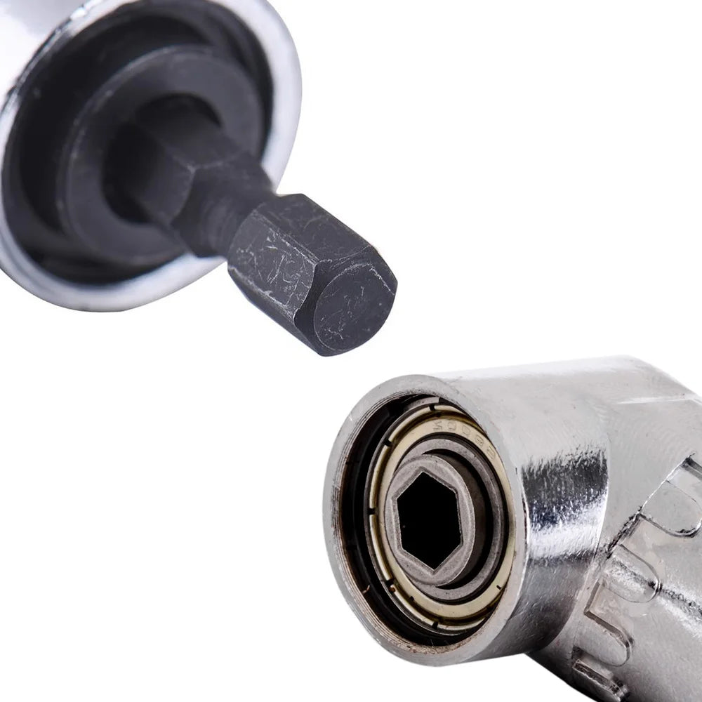 1pc 105 Degree Angle Extension Screw Driver Socket Holder Adapter Adjustable Bits Nozzles for Screwdrivers Bit Right Angle Head